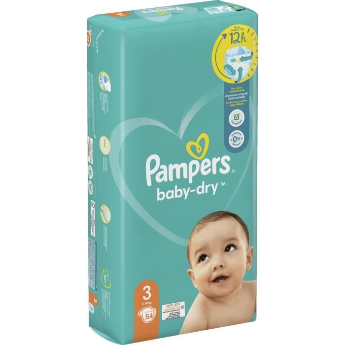 Pampers Baby Dry - 22 Couches - Taille 3