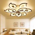 Dimmable LED Plafonnier Avec Lampe De Plafond De Télécommande Pour Lumières Plafond Intérieur Creative Métal Blanc Fleur Acrylique-0