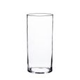 INNA-Glas Lot 2 x Photophore - Vase en Verre cylindrique Sansa, Transparent, 30cm, Ø15cm - Bougeoir en Verre - Vase à Fleurs-0