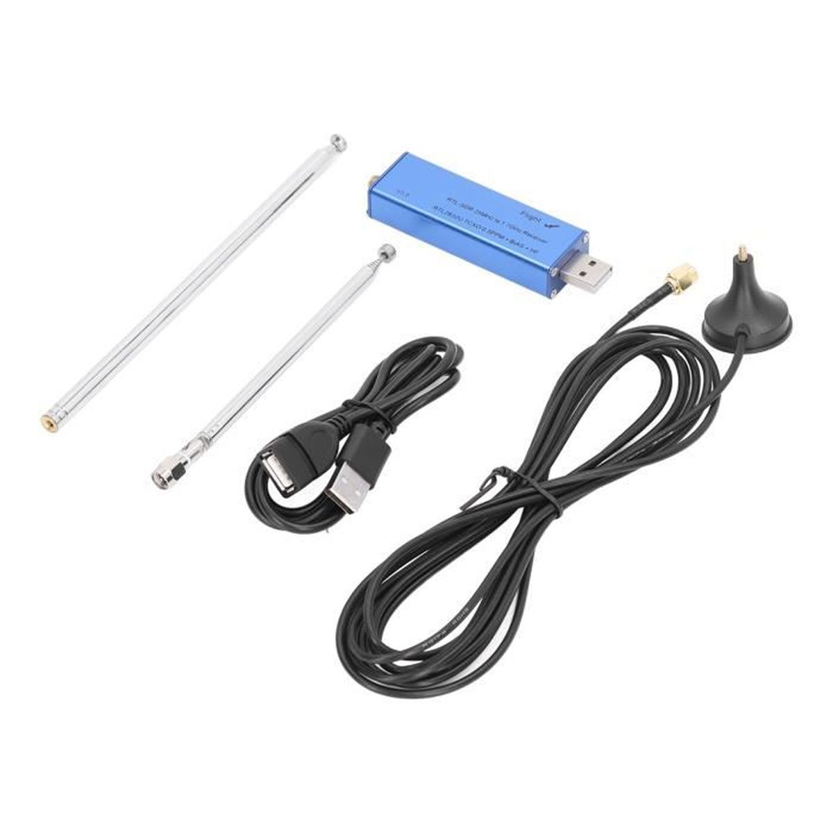 Kit Radio Logicielle HackRF One Assemblé - Écran 3.2" TFT, Antenne 40MHz-6GHz, Batterie Intégrée