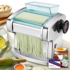 QVIIDBVB Machine à Pâtes Manuelle, 3 Types de Pâtes, Machine à Pâtes Laminoir 9 D'épaisseurs Pour Tagliatelle, Spaghettis, Lasagnes