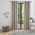 UNIVERS DECOR Lot de 2 rideaux occultant phonique et thermique doublé polaire "Arctique" Sable