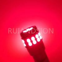 Rouge - 2 ampoules LED T10 W5W Canbus pour intérieur de voiture 12V 24V, 2016 puces, Lumière blanche brillant