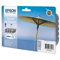 Kit Epson Multipack "Parasol" (T0445) - Encres DURABrite Ultra N, C, M, J