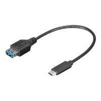 MicroConnect Câble USB USB Type A (F) pour USB-C (M) USB 3.1 Gen1 20 cm noir