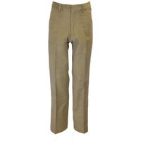 Pantalon classique pour homme en moleskine 100% coton - Beige - Walker & Hawkes