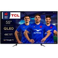 TV QLED TCL 55C645 - Blanc - 4K UHD - Ecran incurvé - HDR - Smart TV