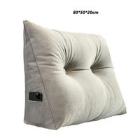 Coussin De Lecture Triangulaire Compensé - Oreiller Soutien Lombaire Pour Lit Et Bureau, Confort Optimal