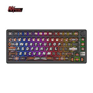 RK Royal Kludge RK61 Clavier Mécanique Sans Fil 60% Blanc - Bluetooth Ultra Compact Avec Switches Rouges Linéaires Silencieux, Multi-Appareils