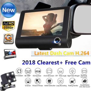 New 4 Hd 1080p 3 Lens Car Dvr Dash Cam Vehicle Recorder Rearview Camera Xyq80712122