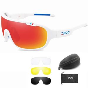 LUNETTES DE SOLEIL POC – lunettes de soleil UV400 pour hommes et femmes, lot de 4 lentilles, cyclisme, sport en plein air, vtt, vélo de [96BFA25]