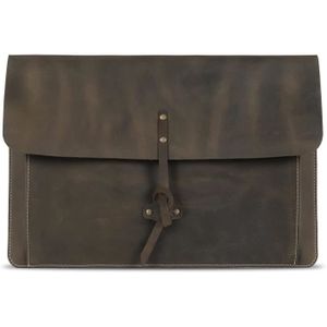 HOUSSE PC PORTABLE Londo Real Grain Leather MacBook Pro Case with Fro