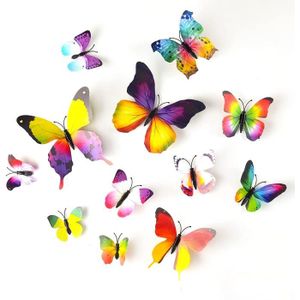 MESU lueur dans le noir fleur f/ée autocollants papillon lumineux stickers muraux d/écor /à la maison pour filles enfants chambre Fairy