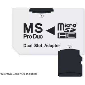 CARTE MÉMOIRE Adaptateur memory stick Pro Double pour cartes mém