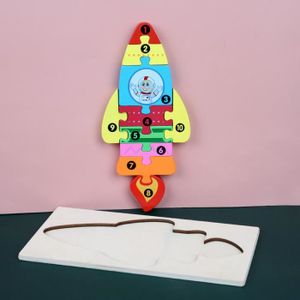 PUZZLE Fusée - Puzzle en bois Montessori pour enfants, Jo