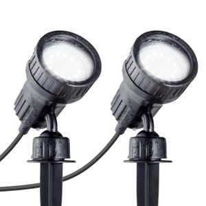 PROJECTEUR - LAMPE Projecteurs LED jardin avec piquet IP44 spots exté