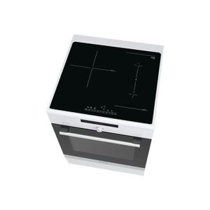 CUISINIÈRE - PIANO Cuisinière électrique 66l 4 feux inductions blanc