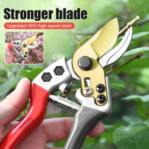 Sécateur Professionnel Jardin - Lame Acier SK5 Et Titane - Poignées Ergonomiques Anti-fatigue - Pour Taille Précise