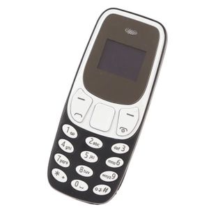 Téléphone portable HURRISE - Mini téléphone portable à bouton - Blanc