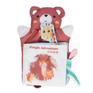 THÉÂTRE - MARIONNETTE Shipenophy Livre en tissu pour marionnettes à main Livre en Tissu d'Animal de Marionnettes à Main Jouet Éducatif jeux poupon