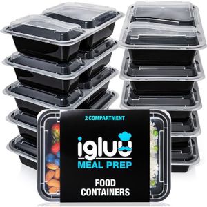Boite repas pulpe 2 compartiments - SML Food Plastic