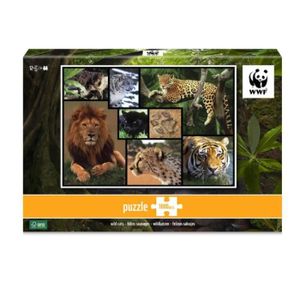 PUZZLE Puzzle 1000 pièces : Lion, Tigres, Panthères Color