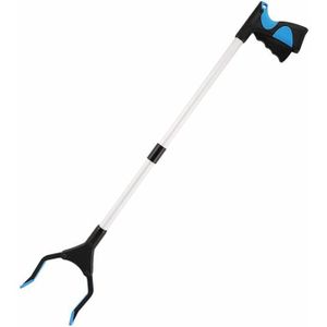 Anladia 2X Pince de préhension Ramasse Déchets Ordures Longue Portée Ramasseur pour Détritus Griffe Clamp Outil Boite Poubelle Rouge 