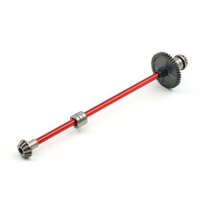 Arbre d'entraînement de voiture RC, arbre de Transmission central en métal de remplacement pour voiture d'escalade SCX24 1/24 50-63mm (Rouge Arbre d'entraînement de voiture RC, arbre de Transmission central en métal de remplacement pour voiture d'escalade SCX24 1/24 50-63mm (Rouge