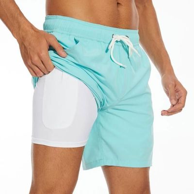 Hill & Sea Maillot De Bain Homme Séchage Ultra-Rapide – Boardshort Respirant, Hydrofuge Avec Poches Et Cordon Ajustable