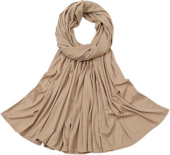 Châle Rayé Unisexe - Coton Et Lin - Gradient Multicolore - Neuf Avec étiquettes