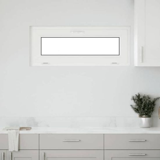 Fenêtre de soussol inclinable vidaXL 100x40 cm Anthracite PVC — free download