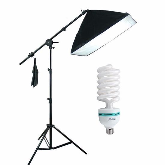 Abeststudio Studio Lighting Kit Kit Studio Photo Softbox Ampoule 135W Boîte souple 50 x 70cm