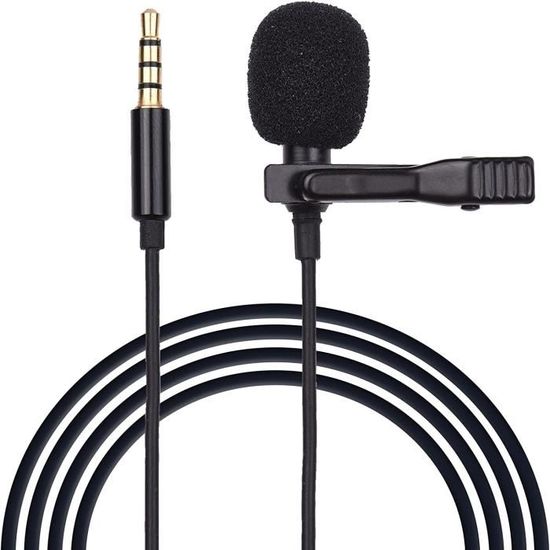 Micro-cravate XLR 48V GEEKRIA - Omnidirectionnel, Réduction De Bruit, Compatible FIFINE SC3, MAONO G1 NEO