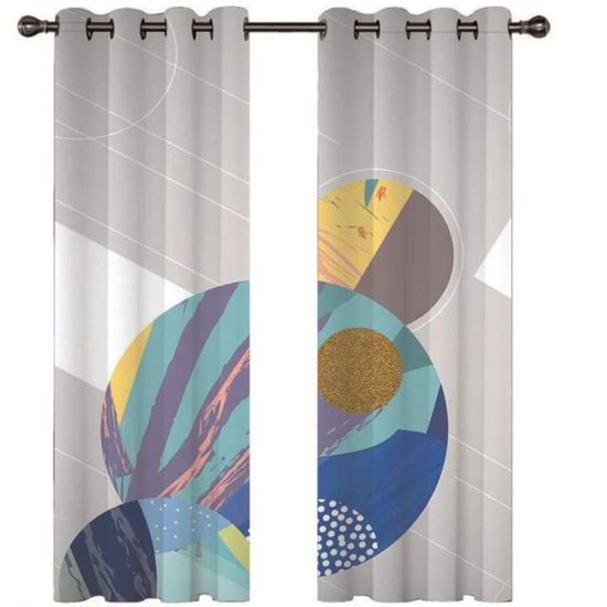 Rideaux Occultants Sport Extrême Moto Cross - Lot De 2 - 70x160 Cm - Isolation Thermique Et Phonique - 11
