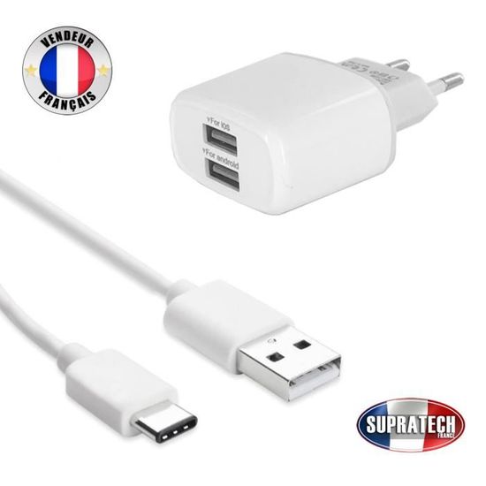 Chargeur Secteur Double Entree Usb Connecteur Type C Pour Samsung Galaxy A20 Achat Chargeur Telephone Pas Cher Avis Et Meilleur Prix Cdiscount