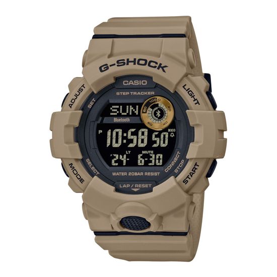 Montre sport CASIO G-Shock GBD-800UC-5ER beige - Bluetooth, étanche 20 bars, résistance aux chocs
