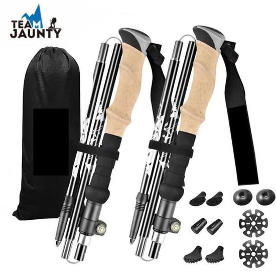 Bâtons De Marche Trekology Trek-Z – Pliables – Lot De 2 – Trekking