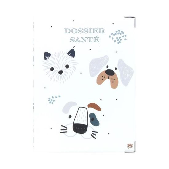 Protège-carnet Santé Animaux Color Pop - PVC - Fabriqué En France - 18,5x13,5 Cm