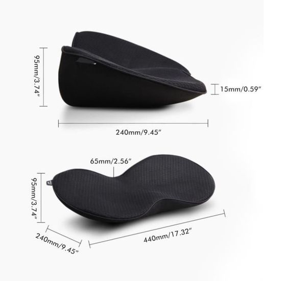 Coussin Ergonomique Ad'Just Pour Siège Auto - Soulage Mal De Dos Et Lombalgie