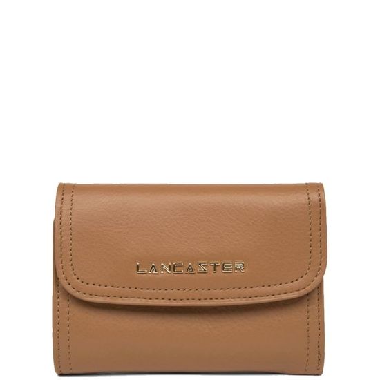 Portefeuille Lancaster Mle Anna en cuir ref 36476 camel 13 10 4 Noir Cdiscount Bagagerie Maroquinerie
