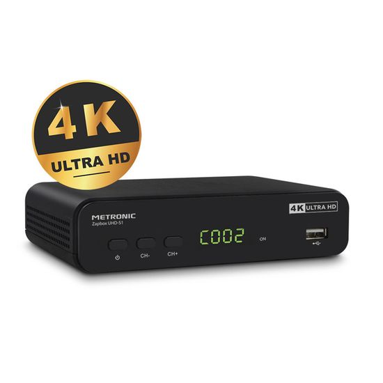 Decodeur Tnt Wifi Décodeur TNT METRONIC Zapbox HD-So.4 - Enregistrement USB - Pointeur Antenne Intégré - Contrôle Parental Tuner Numérique Compact