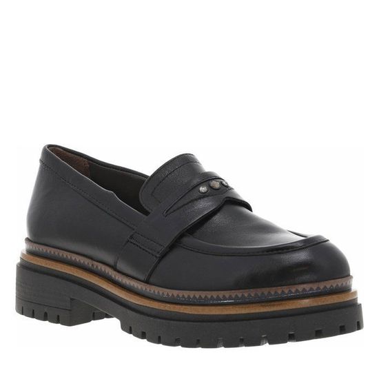 Mocassins Femme A New Day Yari Noirs, Cloutés, Bout Amande, Neufs Sans Boîte