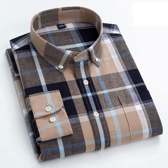 Chemise Homme à Carreaux G-Star RAW - Marron - Taille M - Coton - Neuf Sans étiquettes