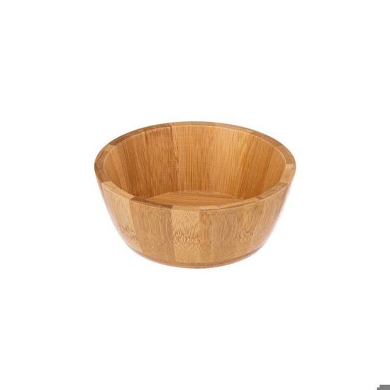 Petit Saladier Rond En Bambou 15 Cm - Bol En Bois Naturel - Idéal Pour Apéro Ou Déco