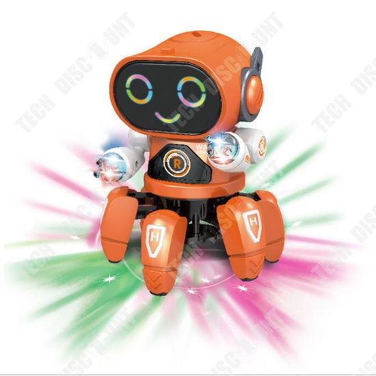 Jouet Poulpe Dansant électrique – Lumières LED, Musique, Détection D’obstacles, Rechargeable USB, Pour Enfants En Bas âge - 12