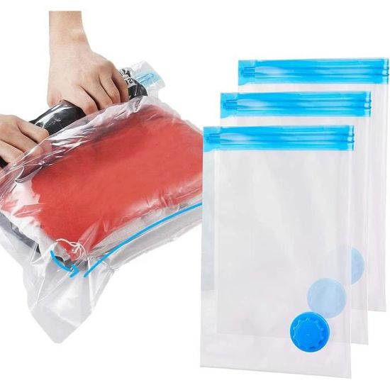 Sac De Voyage Sous Vide 8 Pièces Sac Sous Vide Roulé À La Main Sacs De  Compression Sous Vide Voyage Sacs De Rangement 2Sizes[H656] - Cdiscount  Maison