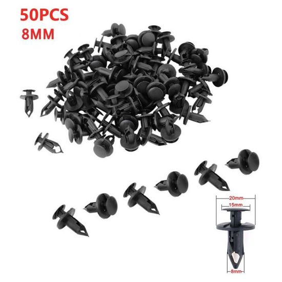 Lot De 20 Clips De Fixation Pour Pare-chocs Auto - Rivets En Plastique Pour Trous De 10 Mm, Compatible Avec La Plupart Des Voitures