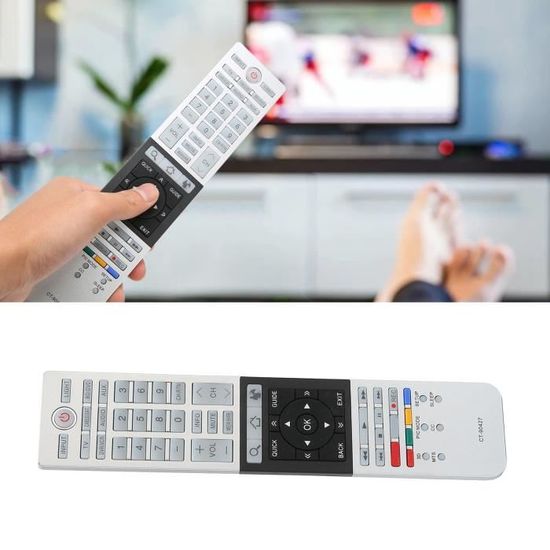 Télécommande CT-8556 RC34160N IR Compatible Avec Toshiba Tv 43ua2b63dg 50ua4b63dg 50ua6b63dg 32la3b63dg 43la2b63dg 32la3b63da Remplacement Controleur Avec Netflix Youtube Boutons Sans Fonction