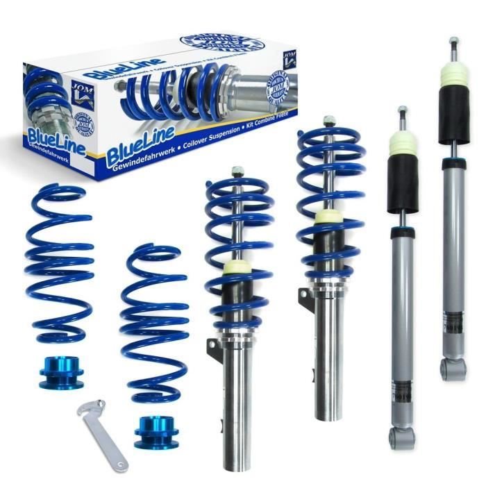 KIT AMORTISSEURS SUSPENSIONS COMBINE FILETE AVANT ET ARRIERE POUR VW GOLF 7 AUDI A3 8V SEAT LEON 5F