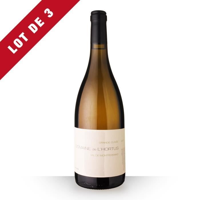Lot de 3 - Domaine de l'Hortus Grande Cuvée 2017 IGP Val de Montferrand - 3x75cl - Vin Blanc